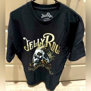 Jelly Roll Beautifully Broken Authentic Fan Club Black T-shirt Size XL Brand New